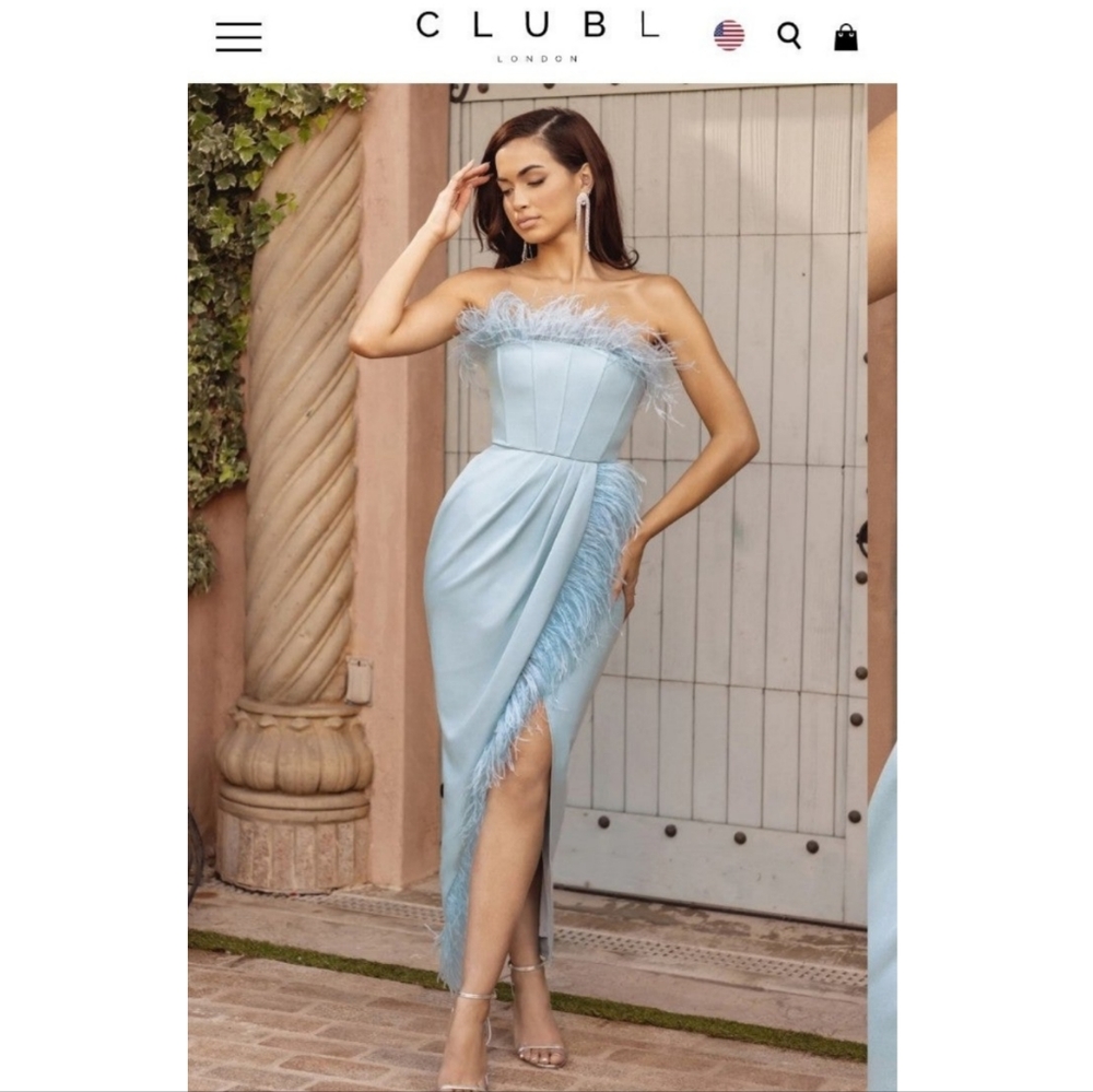 Club L London Feather Dress